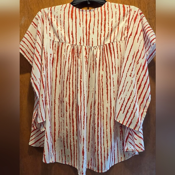 Jump White & Red Kimono Lightweight Jacket SzM - Picture 5 of 13